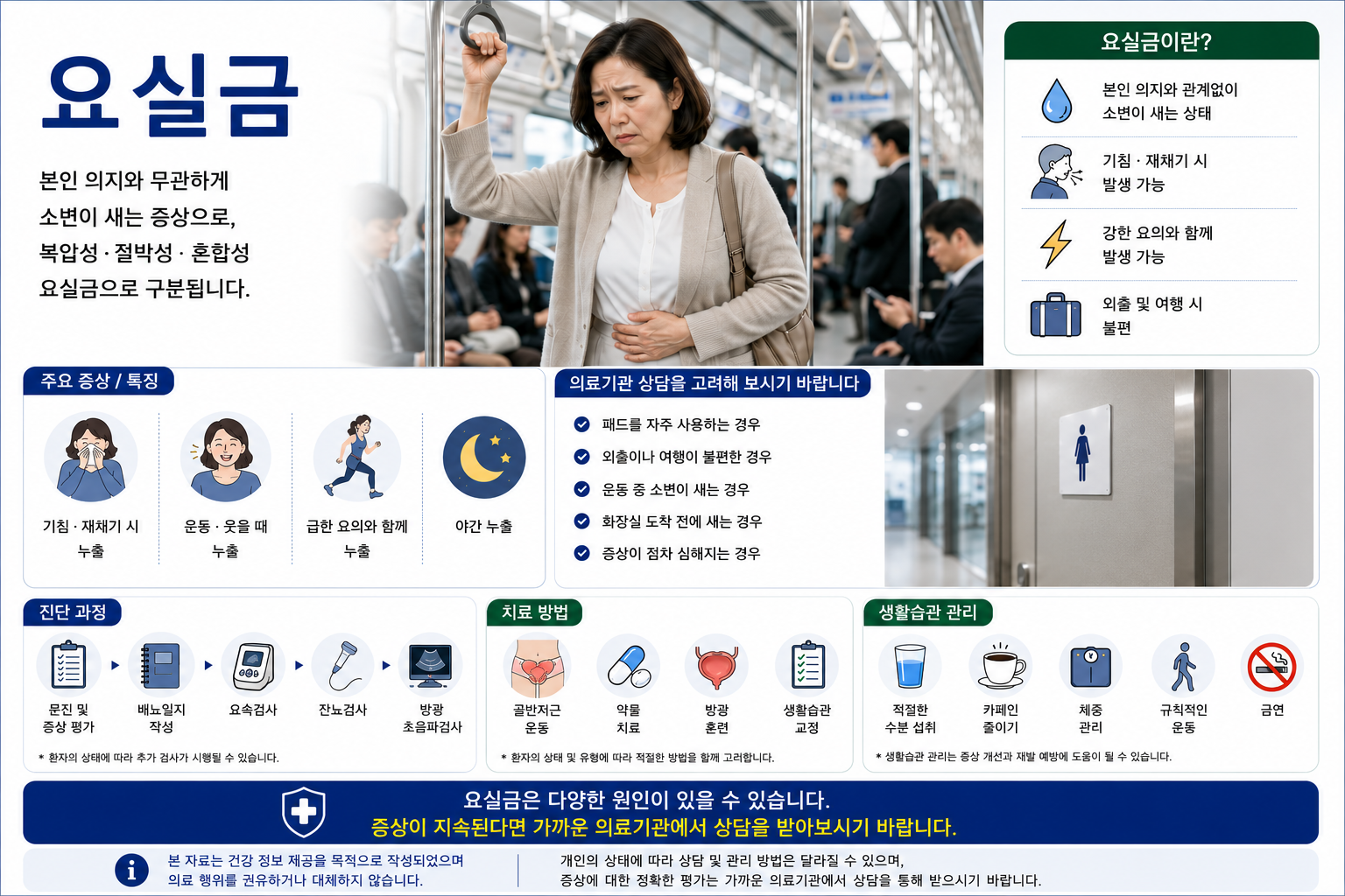 요실금 설명 인포그래픽